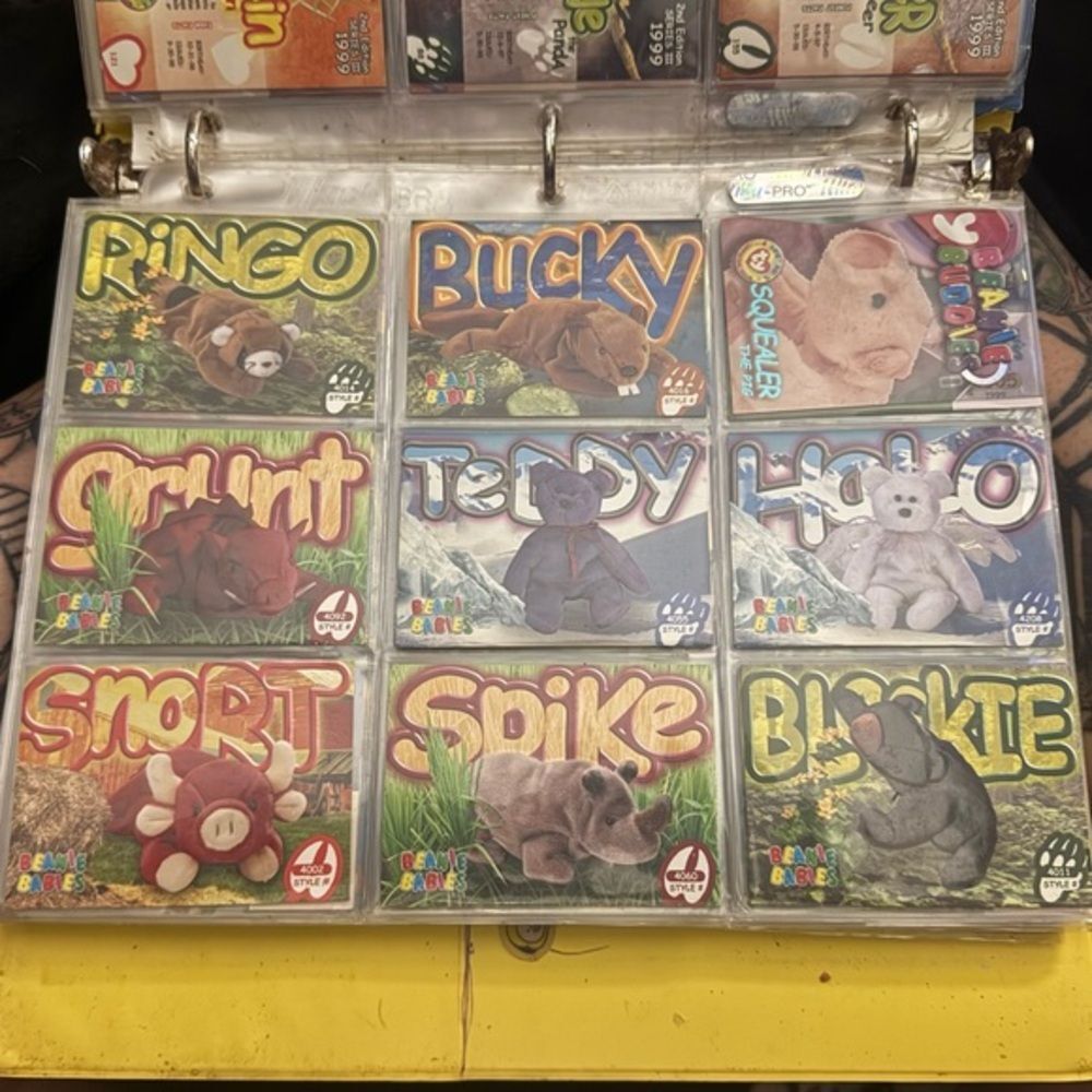 Vintage Ty Beanie Baby Trading Cards